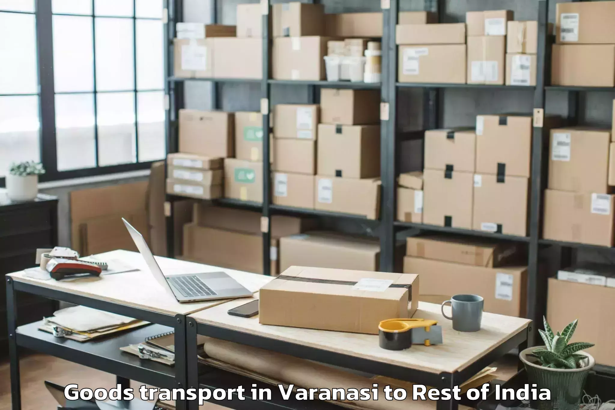 Affordable Varanasi to Rajaori Goods Transport